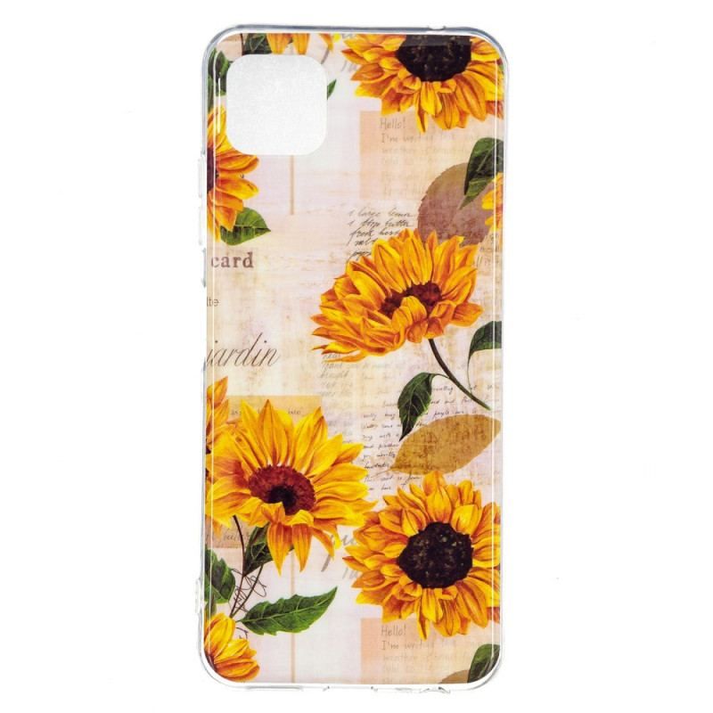 Cover Samsung Galaxy M12 / A12 Fluorescerende Blomster