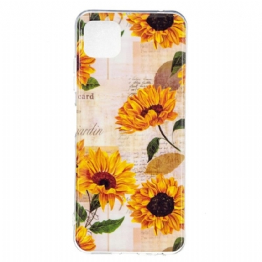 Cover Samsung Galaxy M12 / A12 Fluorescerende Blomster