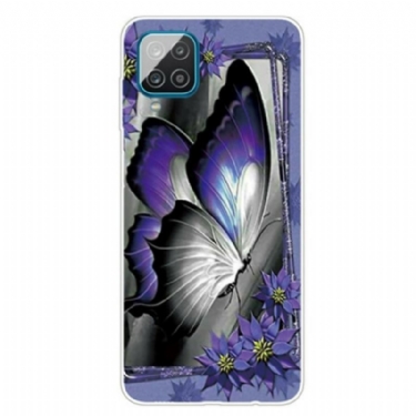 Cover Samsung Galaxy M12 / A12 Kongelig Sommerfugl