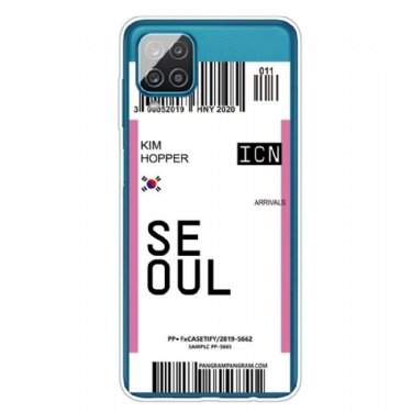 Cover Samsung Galaxy M12 / A12 Seoul Boardingkort