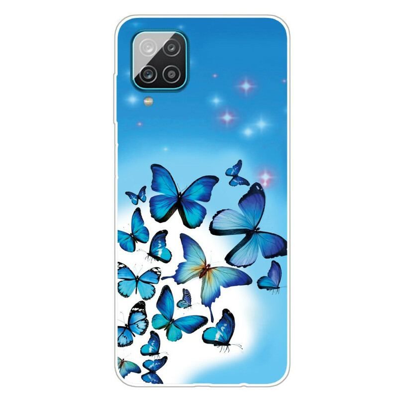 Cover Samsung Galaxy M12 / A12 Sommerfugle Sommerfugle