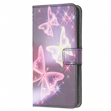 Flip Cover Samsung Galaxy M12 / A12 Kongelig Sommerfugl