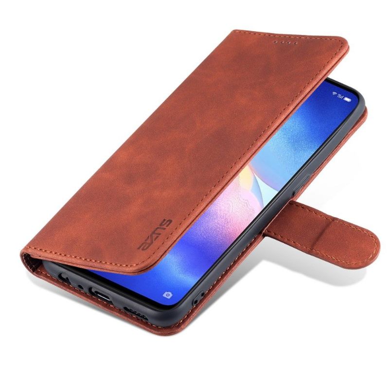 Flip Cover Etui Oppo Find X3 Lite Hemming Læder Cover Azns Folio Case Kortholder