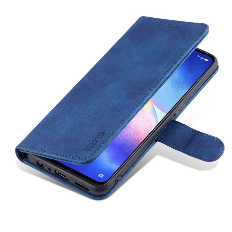 Flip Cover Etui Oppo Find X3 Lite Hemming Læder Cover Azns Folio Case Kortholder