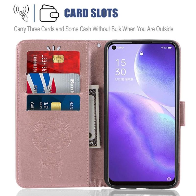 Flip Cover Oppo Find X3 Lite Drømmefangerugle