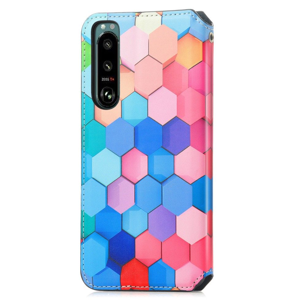 Flip Cover Sony Xperia 5 III Farvet Honeycomb