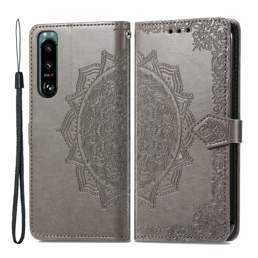 Flip Cover Sony Xperia 5 III Mandala Kortholder