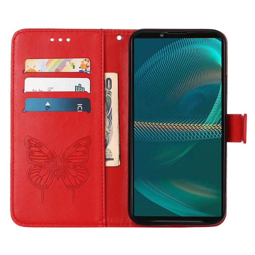 Flip Cover Sony Xperia 5 III Sommerfugleblomst Kortholder