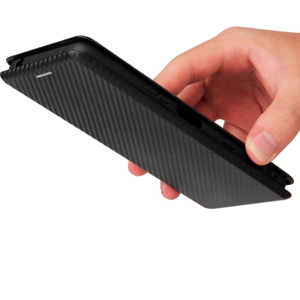 Læder Cover Sony Xperia 5 III Carbon Fiber Style Kunstlæder