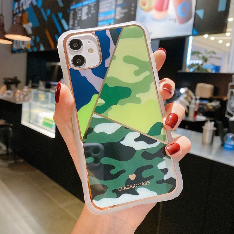 Cover iPhone 12 / 12 Pro Hemming Farve Camouflage