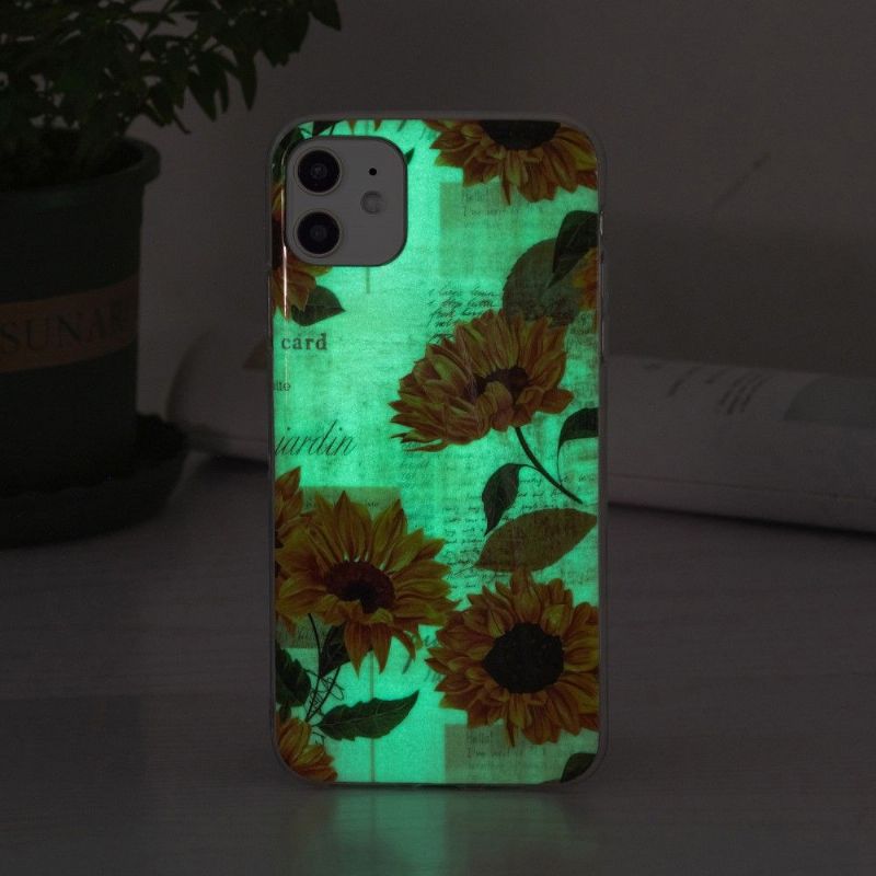 Cover iPhone 12 / 12 Pro Hemming Vintage Solsikke Fluorescerende