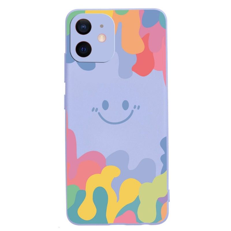 Cover iPhone 12 / 12 Pro Smilende Silikonestænk