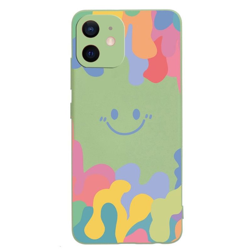 Cover iPhone 12 / 12 Pro Smilende Silikonestænk