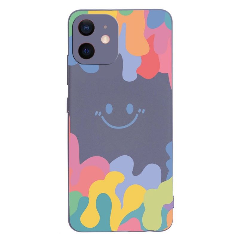 Cover iPhone 12 / 12 Pro Smilende Silikonestænk