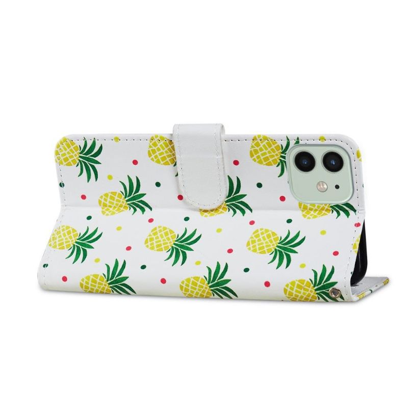 Flip Cover iPhone 12 / 12 Pro Ananas