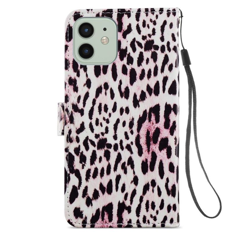 Flip Cover iPhone 12 / 12 Pro Leopardmønster