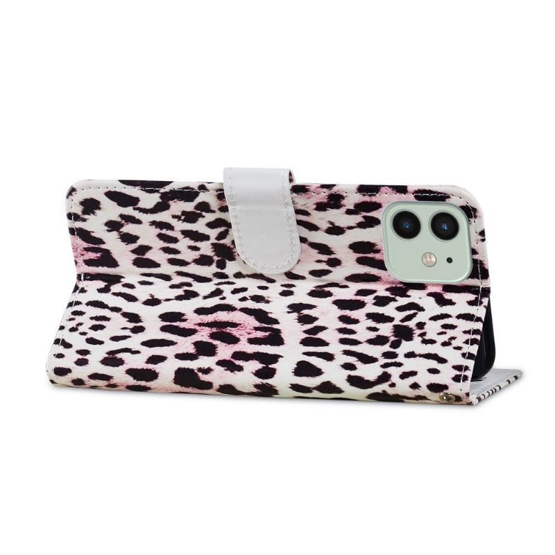 Flip Cover iPhone 12 / 12 Pro Leopardmønster