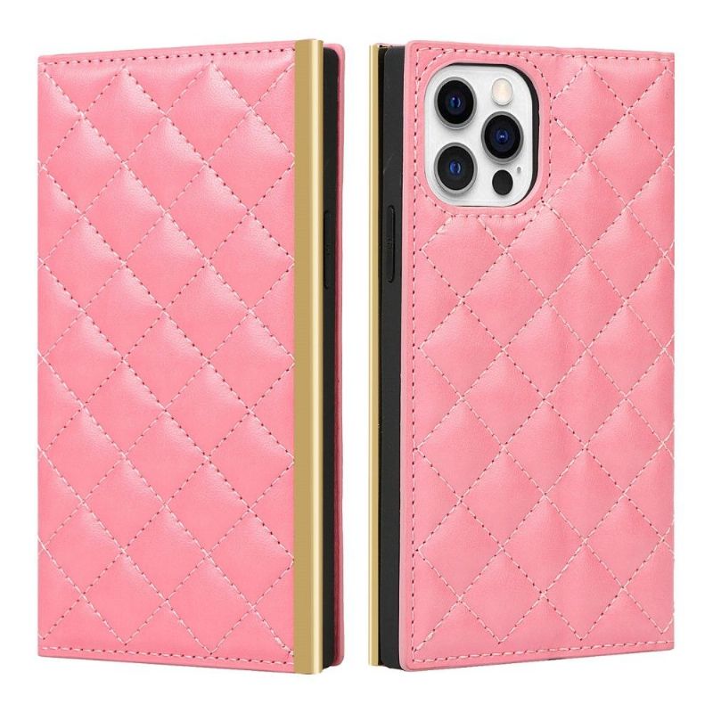 Flip Cover iPhone 12 / 12 Pro Quiltet Glam