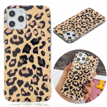 Mobilcover iPhone 12 / 12 Pro Fleksibel Leopard