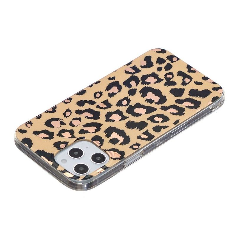 Mobilcover iPhone 12 / 12 Pro Fleksibel Leopard