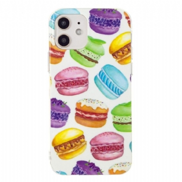 Mobilcover iPhone 12 / 12 Pro Fluorescerende Macarons