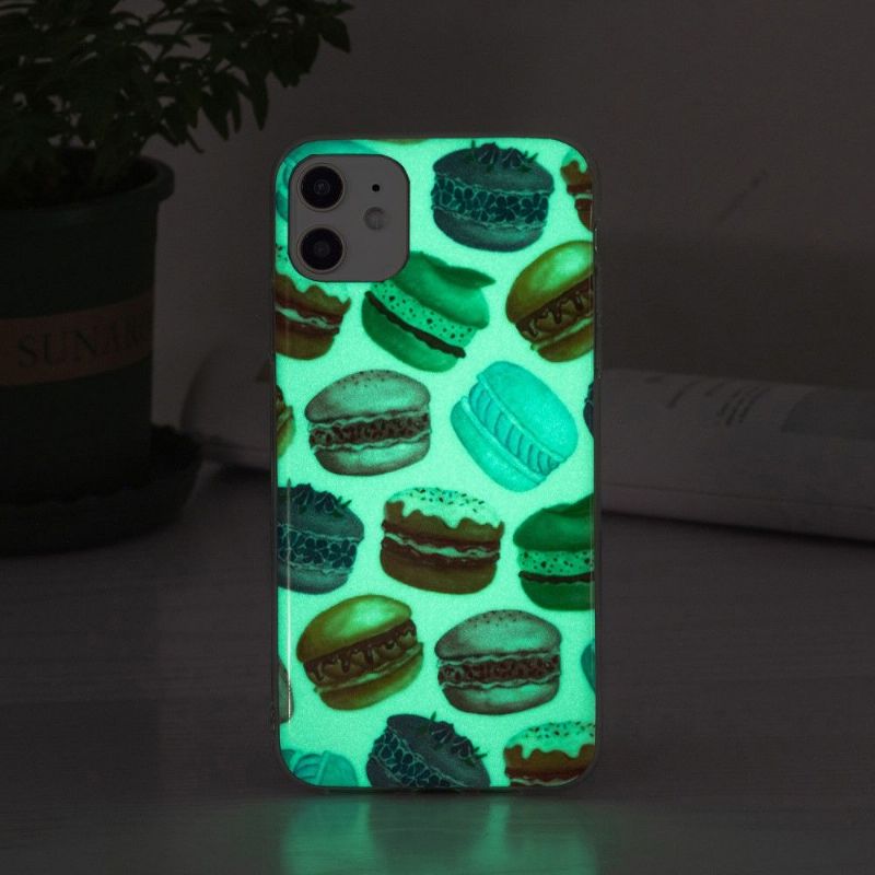 Mobilcover iPhone 12 / 12 Pro Fluorescerende Macarons