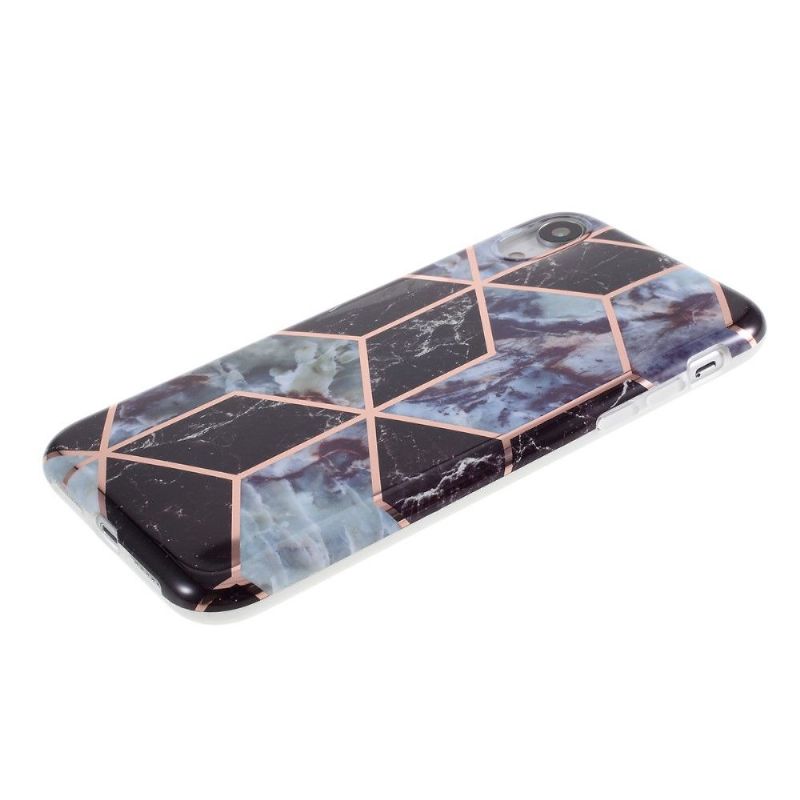 Cover iPhone XR Geometrisk Marmor