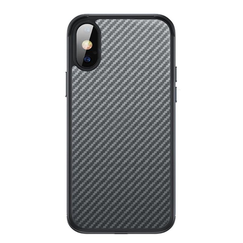 Cover iPhone XR Luxury Series Style Carbon Fiber