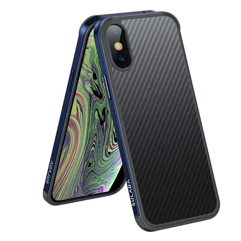 Cover iPhone XR Luxury Series Style Carbon Fiber