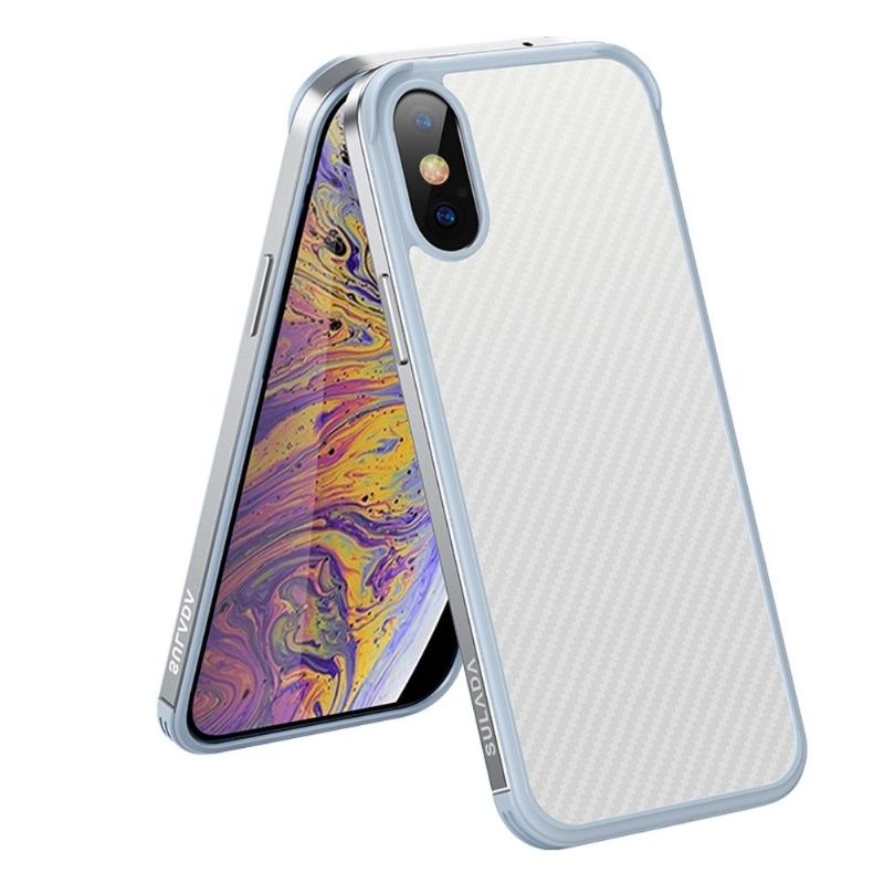 Cover iPhone XR Luxury Series Style Carbon Fiber