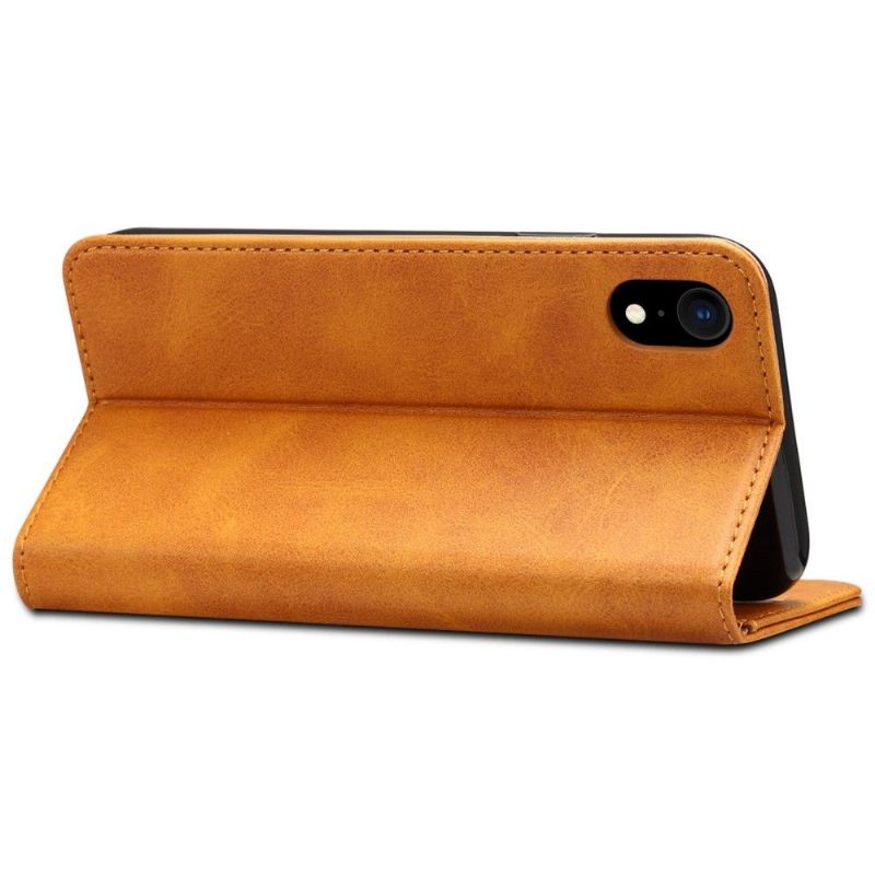 Flip Cover iPhone XR Hemming Læder Cover Flip Style Læder