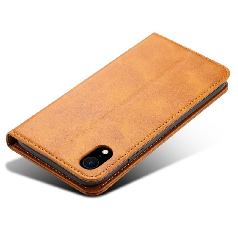 Flip Cover iPhone XR Hemming Læder Cover Flip Style Læder