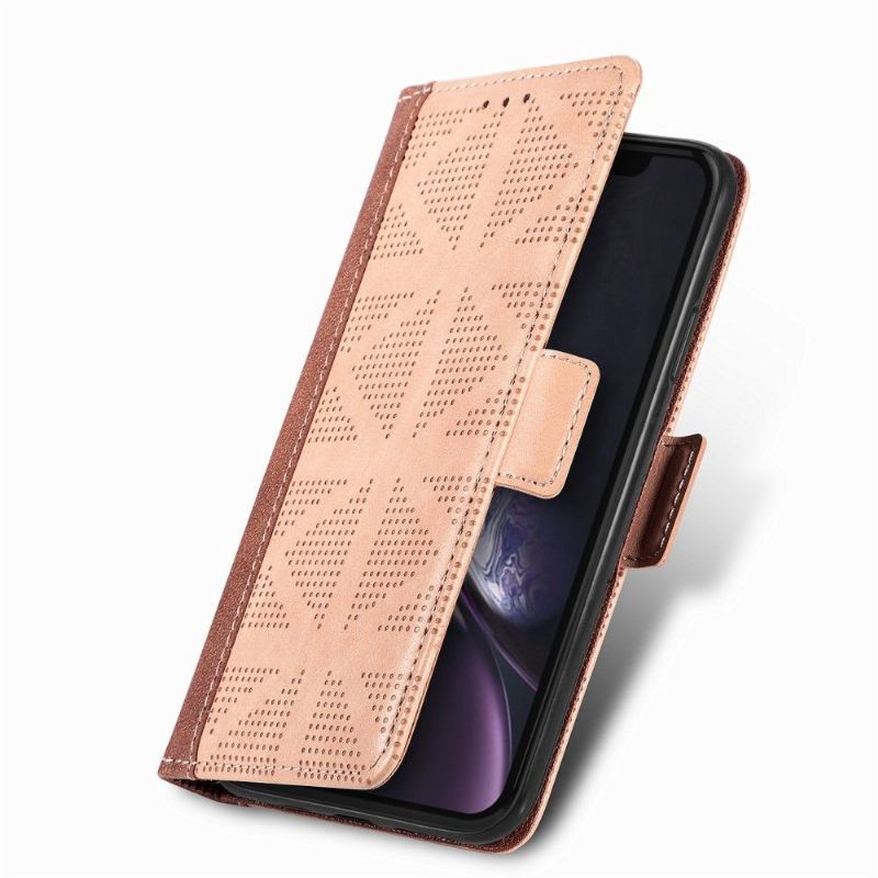 Flip Cover iPhone XR Kunstlæder Med Huller