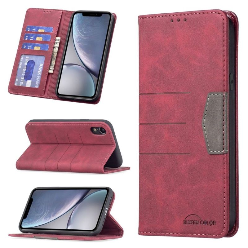 Flip Cover iPhone XR Læder Cover Binfen Farve Flip Kunstlæder