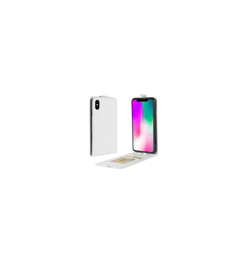 Flip Cover iPhone XR Læder Cover Lodret Kunstlæder