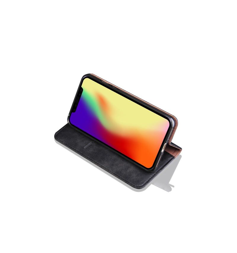 Flip Cover iPhone XR Retro Smart Card Holder