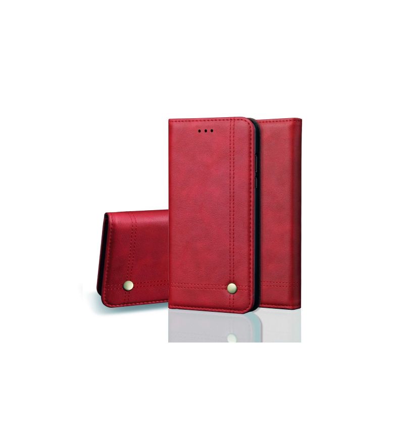 Flip Cover iPhone XR Retro Smart Card Holder