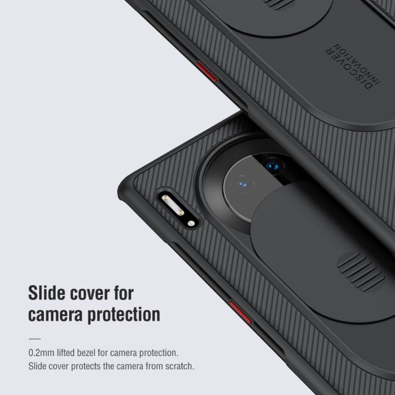 Cover Huawei Mate 30 Pro Hemming Knastskærm Med Bageste Objektivdæksel
