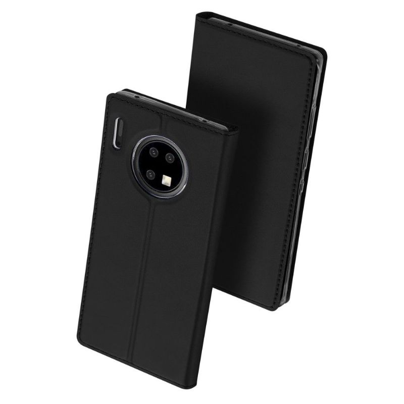 Læder Cover Huawei Mate 30 Pro Kortholder Med Satinbelægning