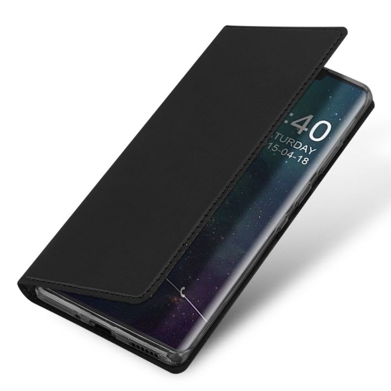 Læder Cover Huawei Mate 30 Pro Kortholder Med Satinbelægning