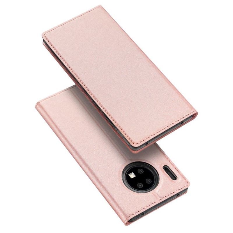 Læder Cover Huawei Mate 30 Pro Kortholder Med Satinbelægning