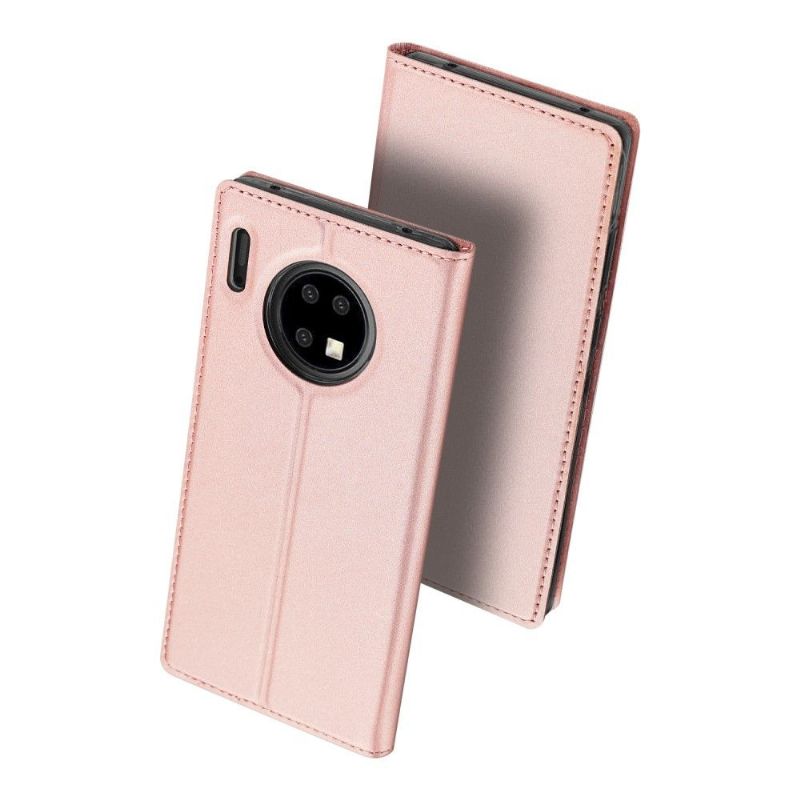 Læder Cover Huawei Mate 30 Pro Kortholder Med Satinbelægning