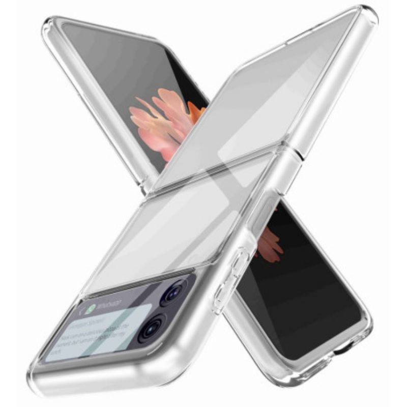 Cover Samsung Galaxy Z Flip 4 Flip Cover Gennemsigtig Anti-gulning