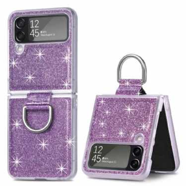 Cover Samsung Galaxy Z Flip 4 Flip Cover Pailletter Og Ring