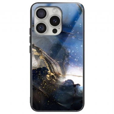 Cover iPhone 16 Pro Max Hærdet Glasørn Sort Blå