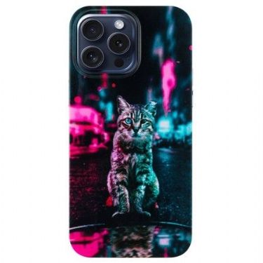 Cover iPhone 16 Pro Max Telefon Etui Kat Ved Lyskrydset