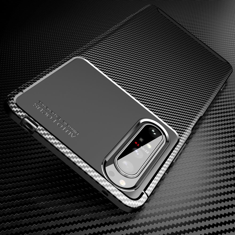 Cover Sony Xperia 1 II Anti-fald Karbon Classy