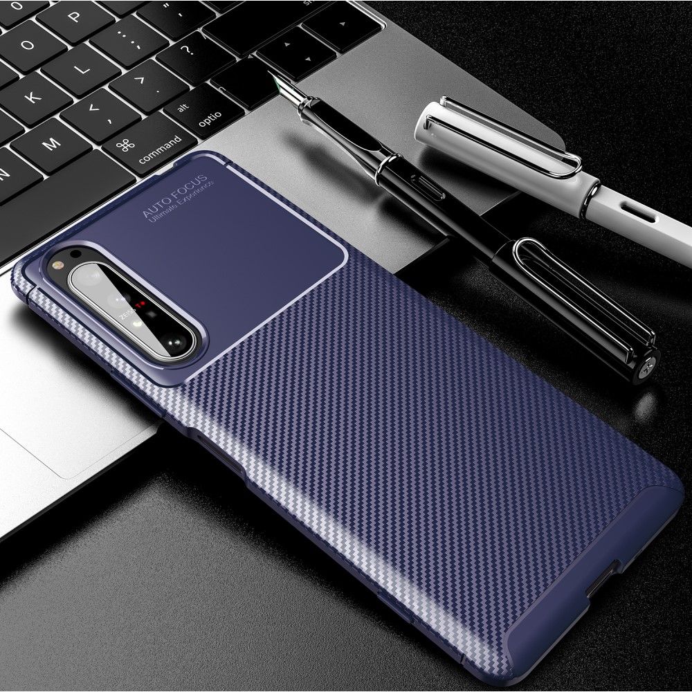 Cover Sony Xperia 1 II Anti-fald Karbon Classy