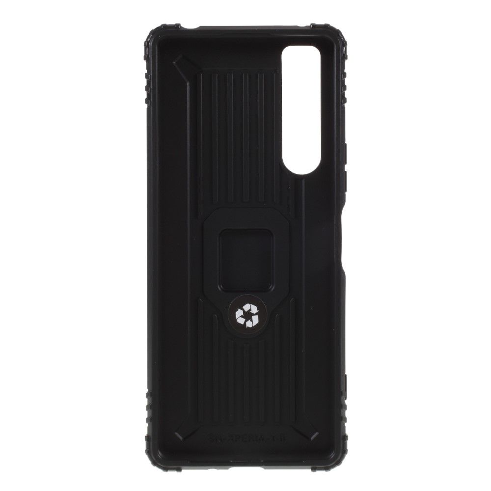 Cover Sony Xperia 1 II Carbonlook Med Støttering