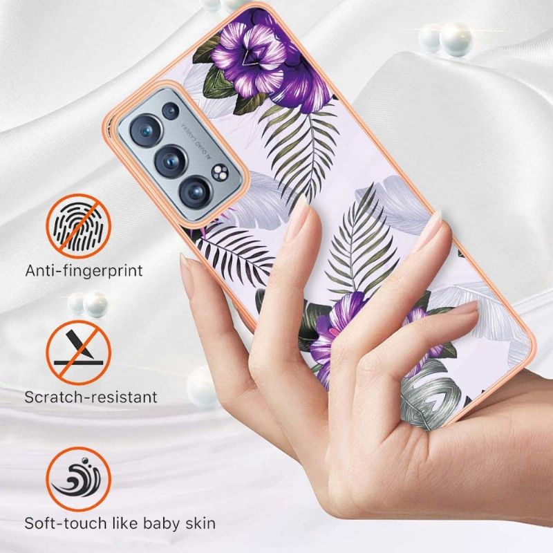 Cover Oppo Reno 6 Pro 5G Eksotiske Blomster